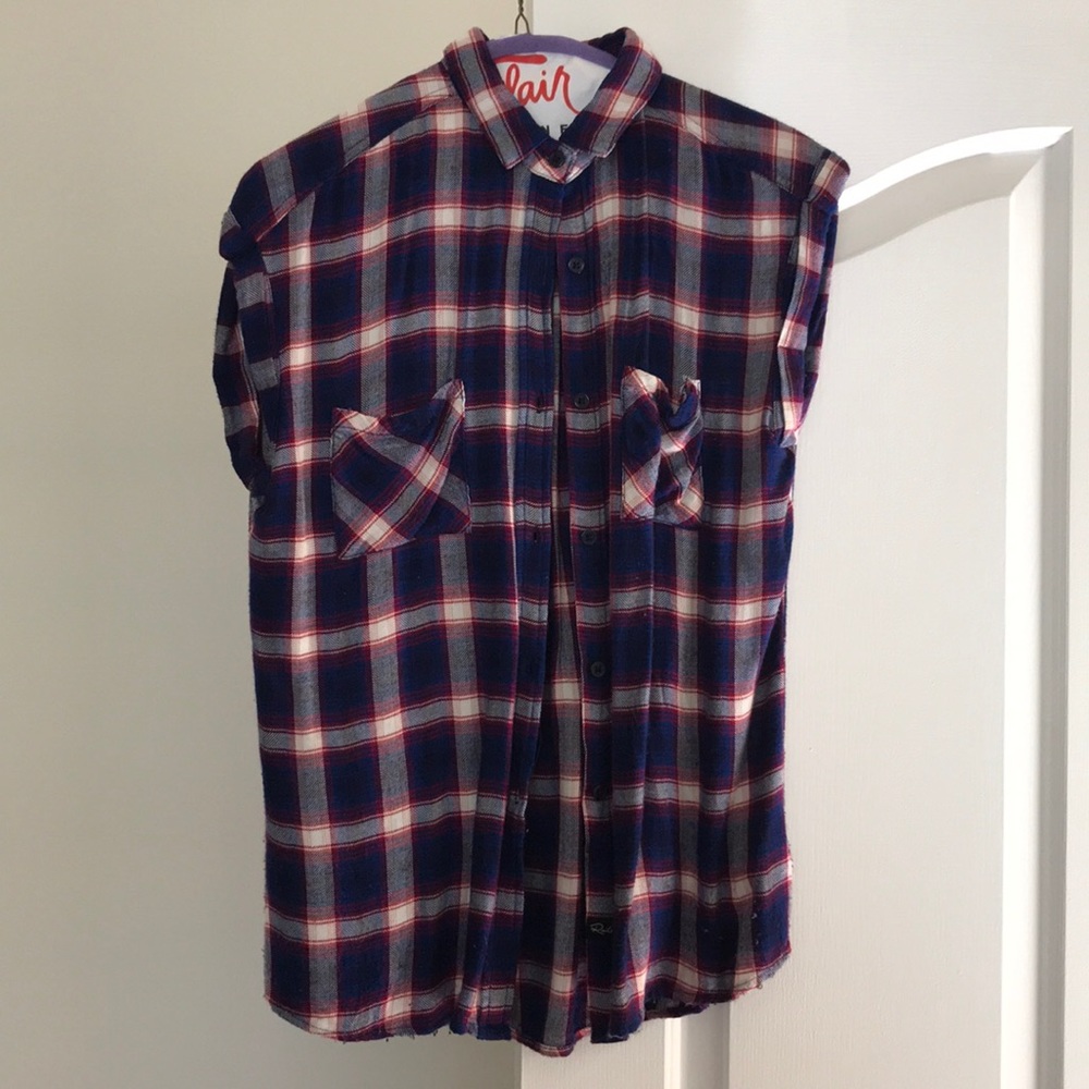 rails xs plaid top